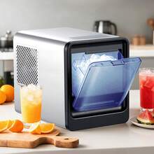 Máquina de Hielo en Pepitas de Encimera 15 kg/24 h, Máquina de Hielo Masticable en Pepitas Autolimpiable con Cuchara, Tanque de Agua de 0,8 L, para Hogar, Cocina, Oficina, Bar, Fiestas - 15 kg/24 horas - Ver 9