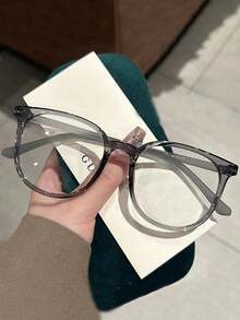 1副黑色时尚百搭无度数眼镜（不含眼镜盒） - 彩色 - 查看 5