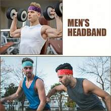 1pcs Super Absorbent And Breathable Sports Headband - Quick-Drying And Sweat-Proof, Suitable For Yoga, Fitness, Running And Outdoor Activities - 藍色 - 查看 3