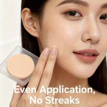 1个气垫粉扑 - 干湿两用/圆形粉底液/化妆/卸妆粉扑，完美上妆，采用聚氨酯材质，适用于粉底液或干粉，打造自然妆效，不卡粉 - 适合初学者和专业化妆师 - 彩色 - 查看 3