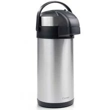 Crystals 5 Litre Vacuum Insulated Air Pot Flask With Pump Action & Carry Handle – Large Tea & Coffee Server - 銀色 - 查看 1