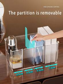 Hộp đựng khẩu trang acrylic dung tích lớn có nhiều ngăn, hộp đựng đồ trang điểm phù hợp cho bàn trang điểm, tủ phòng tắm, có thể đựng cọ, bút chì, son môi, thích hợp cho nhà bếp, phòng ngủ, phòng khách, phòng tắm, món quà tuyệt vời cho gia đình và bạn bè, có thể dùng làm túi đựng mỹ phẩm, hộp đựng đồ trang điểm, túi đựng đồ dùng vệ sinh cá nhân, hộp đựng đồ trên bàn làm việc. - Nhiều màu - Xem 8