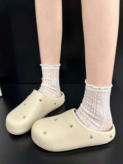 2026新款小众设计无后跟穆勒拖鞋，女士厚底舒适增高春夏凉鞋