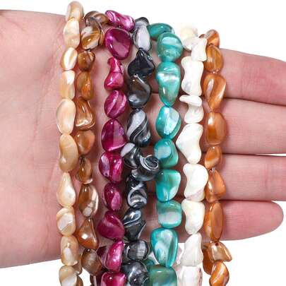 Natural Irregular Seashell Mother Of Pearl Beads Shells Loose Beads For Jewelry Making DIY Bracelets Necklace Accessories