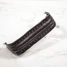 1/2 pièces Sac DIY Bouche carrée Bordure dorée  PU, Augmente la position des trous de couture, Convient pour les charnières de matériel de bagages, les supports de sac nuage, les clips de bouche de sac tressé, les clips de sac à main, la production de portefeuille DIY, Multifonctionnel - Multicolore - Voir 30