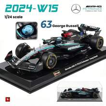 Burago 1:24 Modelo de coche de carreras Ferrari F1 SF24 Fórmula 1 de aleación, Ferrari, Red Bull, McLaren, Mercedes, juguete de coche realista coleccionable, regalo para hombres - Multicolor - Ver 10
