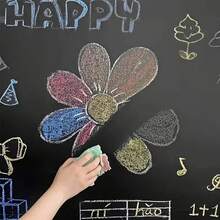 1-Set Chalkboard Wall Decal With Free Chalk Removable Wallpaper Handwritten Message Board - Durable Dry-Erase Message Board - Suitable For Offices, Schools, And Homes - DIY Decor - Easy Installation - Leaves No Residue-Back-To-School Season - Multicolor - View 2