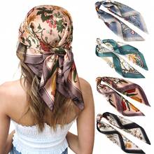 4pcs Satin Square Headscarves - 27.5 Inch Satin Headwraps For Women - Multicolor - View 8