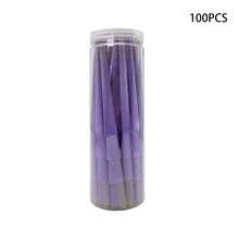 100支110毫米（4.33英寸）锥形天然未漂白棕色工艺纸 - 含50支卷纸棒 - 适用于DIY、节日礼品包装、工艺材料、折纸锥 - 粉色 - 查看 2