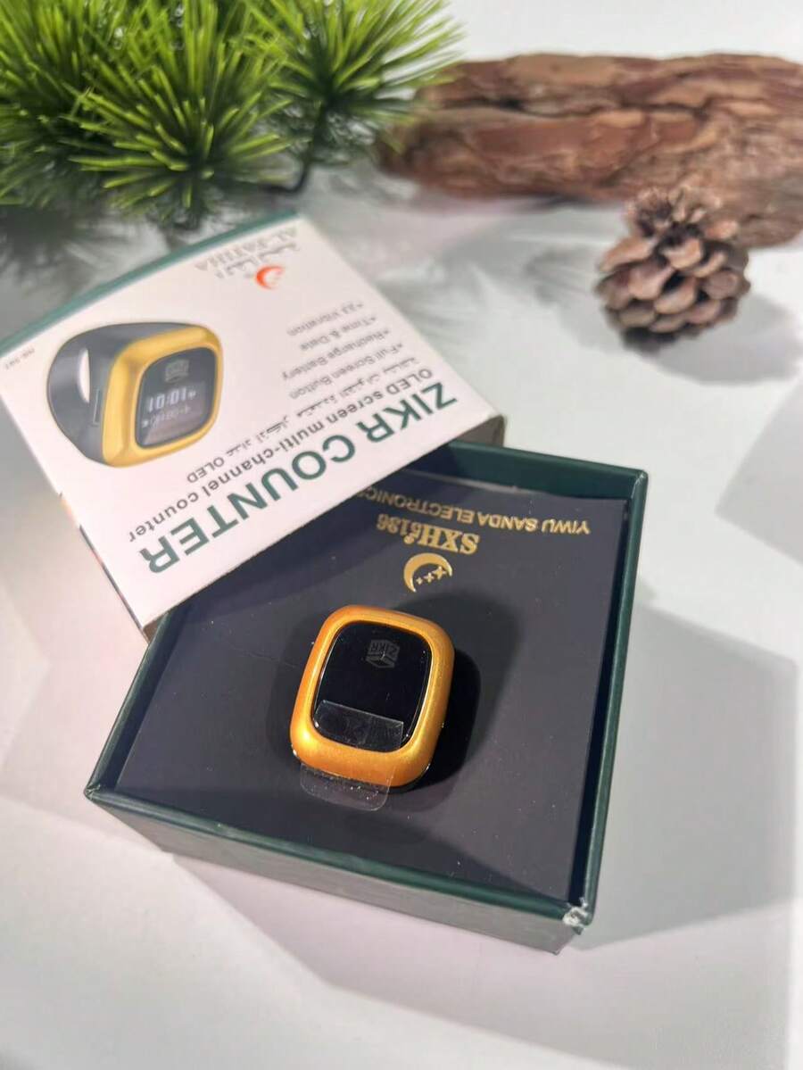 501# OLED Display Multi-Channel Vibration Reminder Electronic Counter Smart Ring Tally Counter - Multicolor - View 1