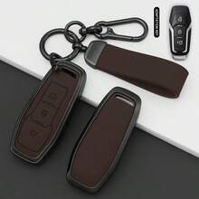 Premium Zinc Alloy Car Key Fob Cover Protector Compatible With Ford Mustang Mondeo Explorer - Hand Rope Buckle - View 7