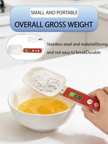 电子勺秤 - 高精度 500 克量程，带液晶显示屏的可调节电子厨房秤，适用于药品、宠物食品等，可进行精确的重量测量，电池供电（不含电池）。 - 彩色 - 查看 9