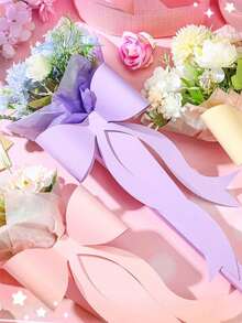 Hộp quà hoa hồng đơn hình nơ (10 chiếc), hộp hoa ngày Valentine, túi quà Giáng sinh, hộp hoa giấy Kraft, thích hợp làm quà tốt nghiệp, quà Ngày của Mẹ, hộp đựng hoa. - Nhiều màu - Xem 6