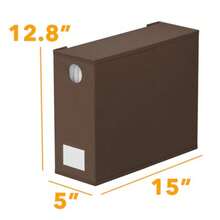 SpaceAid - Paquete de 6 organizadores y almacenamiento organizador de sábanas plegable con ventana para clóset de lino juego de carpetas para almacenamiento de ropa de cama tamaño Queen y King café - Marrn - Ver 7