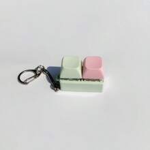 1pc Novelty Keycap Fidget Keychain - Mechanical Keyboard Style Clicker For Stress Relief, Unique Office Desk Toy & Gadget Gift - Multicolor - View 6
