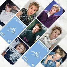 55张激光全息迷你卡片，K-Pop偶像照片自印粉丝自制Lomo卡片 - 彩色 - 查看 5