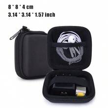 Portable Headphone Storage Bag, Data Cable Organizer, Multifunctional Case For Digital Devices, Protective U Disk Case For Charger - Black - View 9
