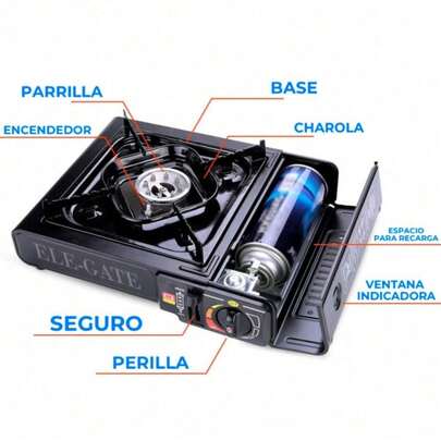 Estufa de Camping Portátil a Gas Butano – Calor y Conveniencia en tus Aventuras al Aire Libre