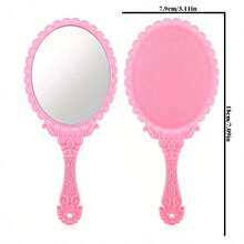 1/3/5/10/20pcs Handheld Retro Mirror, Multiple Colors Available, Elegant European Style Wedding Favor, Thoughtful Mother's Day Gift, Portable Telescopic Makeup Mirror - A - View 5