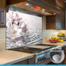 1pc 2D Flat Wall Sticker, Classic Decorative Kitchen Sticker - High-Quality Kitchen Splash-Proof Decal, Home Decoration, Living Room Decoration, Easy To Install, PVC Material. - Style 1 - View 6