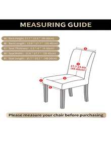 1/4pcs Elastic Chair Cover, Polyester Fiber Chair Cover, Hotel Home Chair Cover - Apricot - View 2