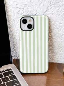 1pc Minimalist Artistic Colorful Striped Pattern Glossy 2-In-1 Phiên Film Hard Phone Case Compatible With Samsung/ 11/12/13/14/15/16/17 Pro Max - Nhiều màu 24 - Xem 7