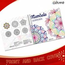 GDTME Adult & Teenager Mandala Coloring Book, 50 Unique Complex Mandala Patterns For Stress Relief And Relaxation, Single-Sided Thick Paper Non-Bleed, Ideal Gift For Women, Mindfulness Meditation Activity Book - Mandala - View 5