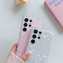 彩色贝壳图案手机壳，兼容三星 S26 Ultra / S25 Ultra A55 / A17 / A56 / A06 A15 / A16 / A26 / A35 / A36 / A25 / A26 / A54、P30 P30 Pro、荣耀90、S23 / S23 FE / S24 FE / S25，闪亮女孩手机壳，国际版，非国内版 - 粉色 - 查看 7