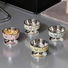Stainless Steel Raised Pet Bowls, Anti-Spill, Easy To Clean, Non-Slip Bowls For Cats And Dogs - 300ml - View 6