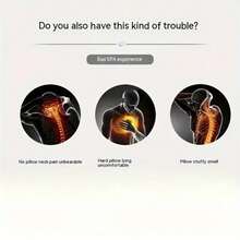 Almohada de Belleza para Salón de Belleza, Almohada para Dormir, Almohada de Algodón con Memoria para Masaje, Almohada para Dormir BDK5 - Gris - Ver 8