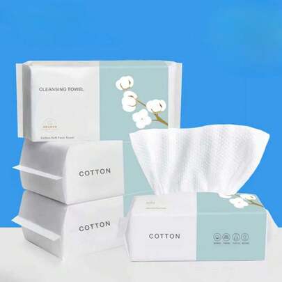 (15*20cm) Disposable Face Towel, Thickened Washcloth With Faux Pearl Texture, Suitable For Sensitive Skin, Suitable For Makeup Removal, Facial Cleansing, Shoe Polishing, Item Or Home Cleaning, HolidayTravel Essentials ,Disposable Towels Necessary For Travel And Camping,Travel Accessories Beach Essentials Back To School(Packaging Styles Are Shipped Randomly)