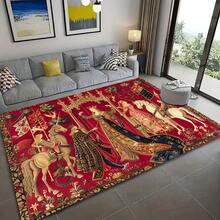 1pc Minimalist Striped Medieval Palace Floor Mat, Doormat, Small Rug, Welcome Mat, Carpet, Outdoor Doormat, Kitchen Rug, Home Decor, Front Door Mat, Area Small Rug, Outdoor Mat, Home Decor, Area Rug, Garden Carpet, Washable Rug - Multicolor - View 1