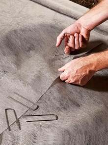 Metal Garden Staples, Suitable For Barrier Fabric, Irrigation Pipes, Lawn And Gardening Textiles Fixation, Rust-Resistant Garden Clips - U-shaped Nail - View 3