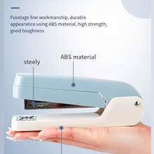 360度旋转订书机，折叠式机械桌面订书机，ABS塑料材质，扁平顶盖设计，符合人体工学的多功能办公必备品 - A - 查看 7