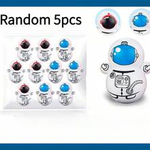 5/10pcs Cat Rocking Toys, Astronaut Tumbler, Self-Righting Rolling Cat Toys, Lightweight Plastic Cat Puzzle Toys, Battery-Free, Random Styles - View 12