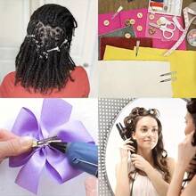 100pcs Professional Salon Hair Clips, 5.5cm/2.17in Metal Curl Clips, Root Volumizing Clamps, DIY Tools, Hair Accessories, Christmas/Halloween Gift, Women Fluffy Root DIY Styling Accessories, Minimalist Design, , Suitable For Buns And Updos, Practical And Convenient - Duckbill Clip - View 8