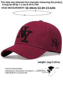 刺绣平沿可调节棒球帽，春秋季防晒休闲帽，Y2K风格男女通用嘻哈帽 - 多款 - 查看 2