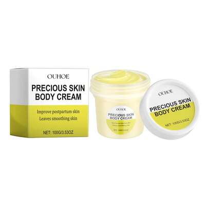 Crema para el Cuidado del Embarazo OUHOE Hidrata y Repara las Líneas Finas en la Piel Postparto, Reafirmante, Suavizante y Alisadora de la Piel del Cuerpo.