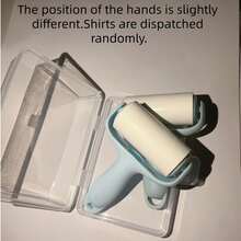 可重复使用的迷你宠物毛发去除滚筒，粘性粘毛滚筒，适用于衣物、家具、地毯、汽车座椅。便携式迷你毛发滚筒，粘性更强，方便在家或外出时轻松去除宠物毛发。高粘性迷你毛发滚筒，可重复使用，有效去除衣物和地毯上的宠物毛发、灰尘和绒毛。 - A - 查看 11