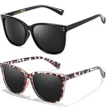 A02(2 Pack) Black + White Tortoise