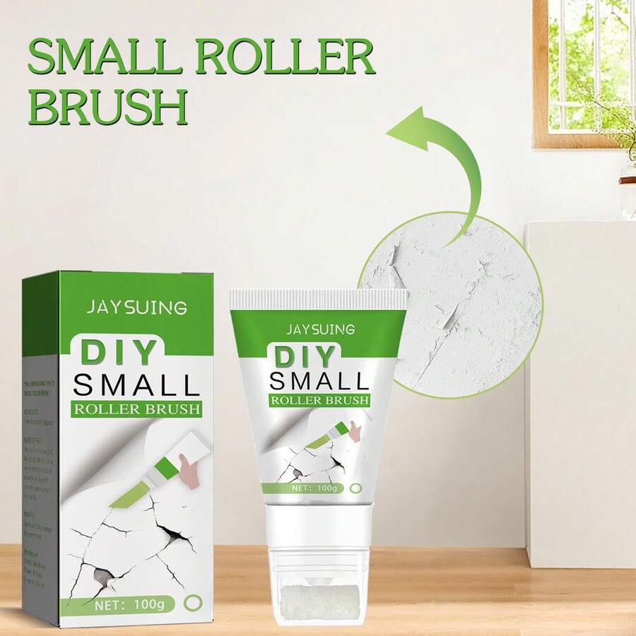 White Wall Repair Paint Roller, Graffiti Cover Wall Mold Stain Renovation Crack Filler Paint - A - View 1