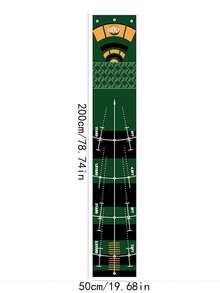 1pc Portable Golf Practice Mat - Washable, Non-Slip Green Training Mat With Target Scoring System, Suitable For Home And Office, Indoor/Outdoor Use - Multicolor - View 5