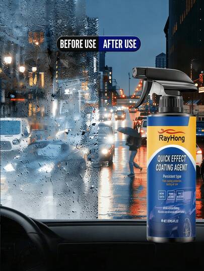 1pc Car Coating Spray, Can Be Used For Car Paint Coating, Anti-Pollution & Dirt Resistant, Windshield Anti-Fog & Anti-Rain Agent, Windshield Mirror Cleaning & Defogging Coating, Cleaning Stains, Anti-Fog Agent, Car Surface Coating Agent, Car Interior Seat Renewal Agent. Effectively Cleans Car Paint, Removes Grease And Stains, Ideal Gift For Holidays And Friends