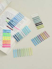 200pcs Arrow Shape PET Sticky Notes, Translucent Waterproof Index Tabs, Highlight Bookmark Stickers For Office School Supplies - C - View 2