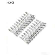 100pcs Professional Salon Hair Clips, 5.5cm/2.17in Metal Curl Clips, Root Volumizing Clamps, DIY Tools, Hair Accessories, Christmas/Halloween Gift, Women Fluffy Root DIY Styling Accessories, Minimalist Design, , Suitable For Buns And Updos, Practical And Convenient - Duckbill Clip - View 11