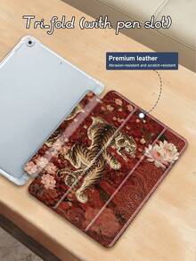 Ayotu 1pc Tiger Tablet Case & Kindle E-Book Case Compatible With 10th Generation, 11/Air 4th/Air 7th/9.7 Inches, Compatible With Samsung Galaxy Tab A9 Plus, Kindle (11th Generation-2024 Release)(6 Inch), Kindle Paperwhite 12th Gen 2024, Great Holiday Gift, Stylish And Simple Pattern. - Multicolor - View 5