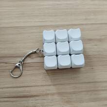 1pc Keyboard Clicker Fidget Keychain Keyboard Button Fidget Toy | 1/4/9 Buttons Finger Keyboard Clicker Fidget Keychain | Keyboard Fidget Clicker Keychain | Fidget Keyring Relax Sensory Toys - Multicolor - View 8