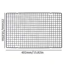 1pc Barbecue Grill Cooling Rack, Cooking Baking Cooling Tray, Grill Rack, Cake Cooling Rack, Roasting Rack, Baking Steaming Rack, Biscuit Cooling Rack, Iron Cooling Toast Rack - Black - View 14
