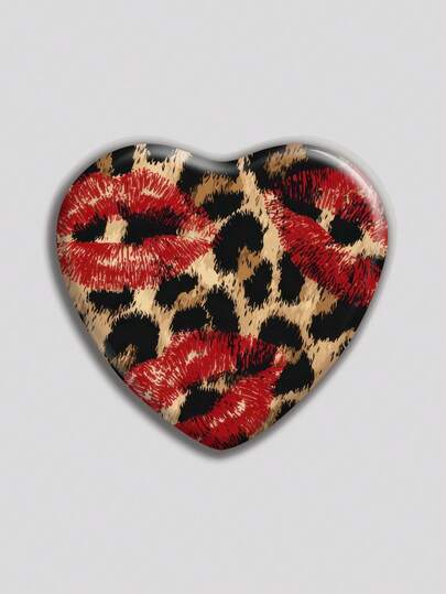 Cute Heart-Shaped Badge, Classic Fashion Badge/Brooch, 2D Flat Design, High-Quality Metal Accessory, Suitable For Decorating Clothes, Hats, Backpacks, Funny Gifts For Friends, Classmates, Colleagues, Family Members