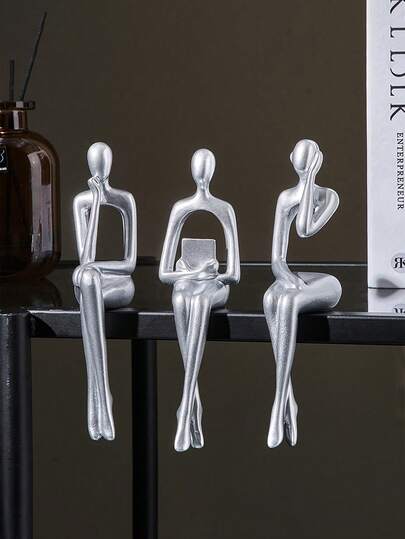 Abstract Reading Person Resin Sculpture, Office Decor, Graduation Decor, Bedroom Decor, Birthday Gift, Room Decor, Teacher Gift, Mother's Day Gift, Christmas Gift